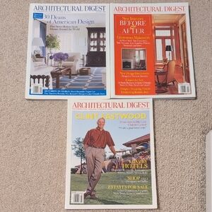Architectural Digest Magazine Bundle - January - March 2005